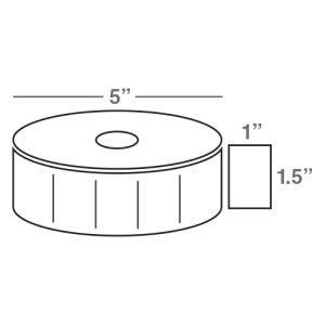 Wasp 1.50" x 1.00" Direct Thermal labels, 12 rolls, 2300 per roll