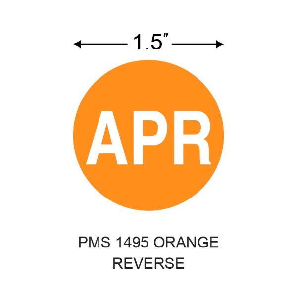 Stinger 1.5 in. x 1.5 in. Preprinted Paper Label, Orange Reverse, Permanent Adhesive, 3 in. Core, 5 in. OD, 1000 per Roll, 4 Roll(s) Preprint: APR - Image 2