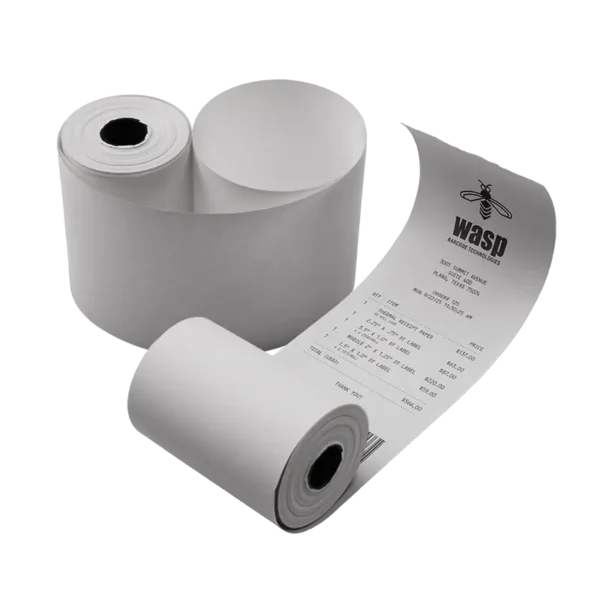 Wasp thermal receipt paper, 50 roll case