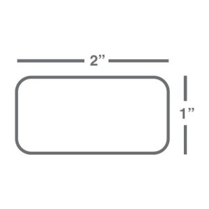 Wasp 2.00" x 1.00" Kimdura TT labels, 1 roll, 1125 per roll, 4" OD