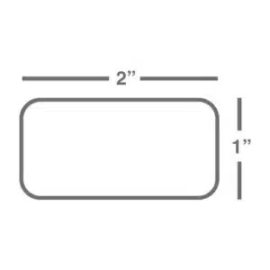 Wasp 2.0" x 1.0" Polyester TT label, 1 roll, 1380 per roll, 4" OD
