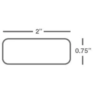 Wasp 2.00" x .75" TT Label, Polyester, "Void if Removed," 1 roll, 3000 per roll, 5" OD