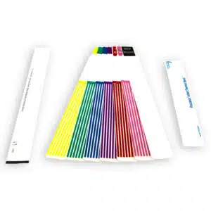 Wasp 11.00" x 1.125" Adult wristband, Blue, 2 rolls, 250 per roll, 5.5" OD